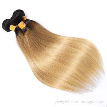 10a Hair Bundles Human Hair Virgin Brazilian Hair Bundles, 100% Virgin Brazilian Hair, 1b/27# Straight Mink 10"-24"